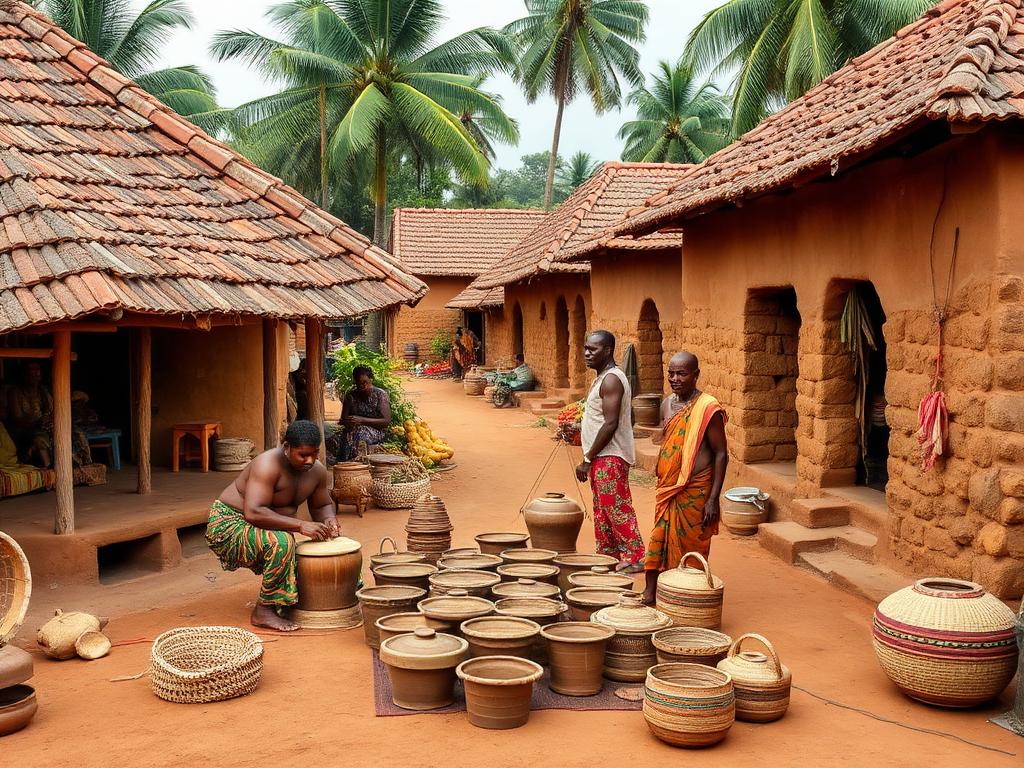 Traditional Sri Lankan village artisans